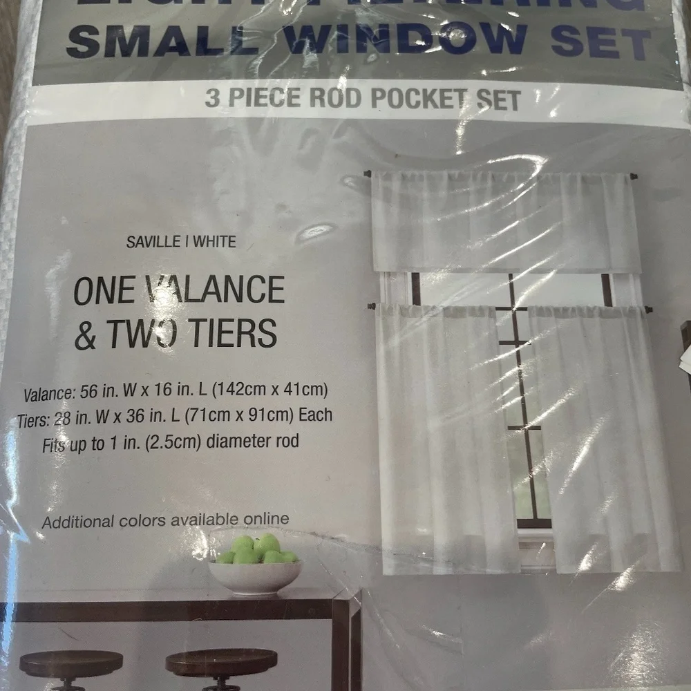Brookstone® Saville 36-Inch Kitchen Window Curtain